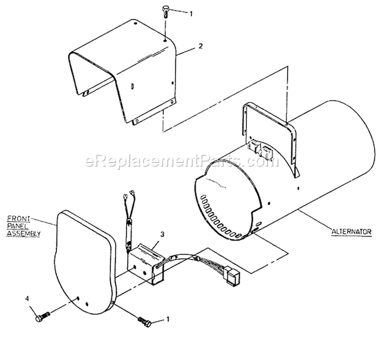 Page E Diagram and Parts List for 8709-0  Briggs and Stratton Generator